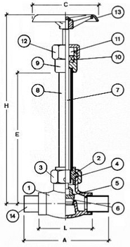 Криогенный запорный вентиль CAEN CRYO VCB 200