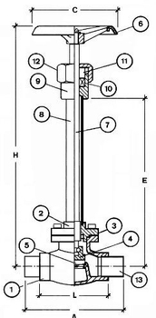 Криогенный запорный вентиль CAEN CRYO VCB 300