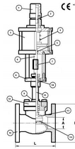 Запорный клапан CAEN VCBS-1150 NC