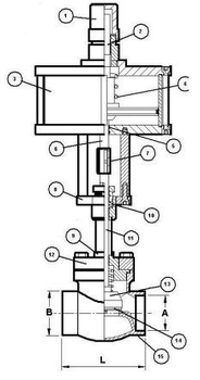 Запорный клапан CAEN VCBS-750-NCH