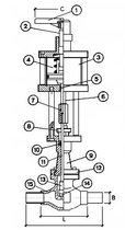 Запорный клапан CAEN VCB 300-NC