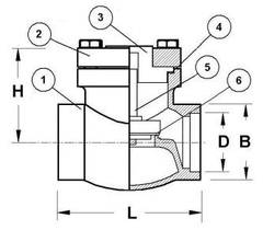 Криогенный обратный клапан CAEN VRSS-750