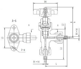 Криогенный запорный клапан CCK J24F-160T-TUBE