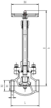 Криогенный запорный клапан CCK T255DA125-150 PN25