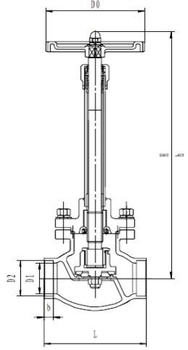 Криогенный запорный клапан CCK GLOBE DJ61F-40P