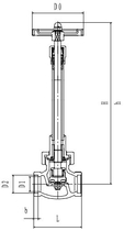 Криогенный запорный клапан CCK T338DJ10-40 PN40