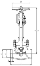 Криогенный запорный клапан CCK T326DA10-100 PN40