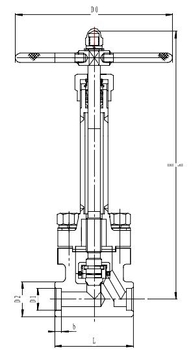 Криогенный запорный клапан CCK T551DA10-40 PN250