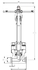 Криогенный запорный клапан CCK T551DA10-40 PN250