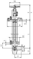 Криогенный запорный клапан угловой CCK T361DL100 PN64