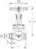Запорный клапан CCK T325A10-100 PN40