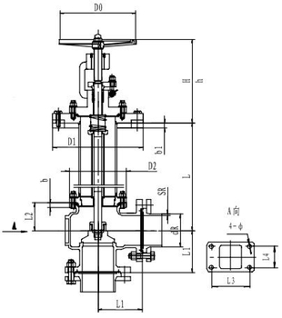 Криогенный запорный клапан угловой CCK T121DL65-100 PN6