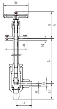 Криогенный запорный клапан угловой CCK T201DB10-15 PN16