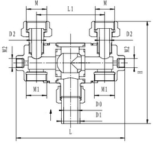 Криогенный переключающий кран типа T304DQ25-32
