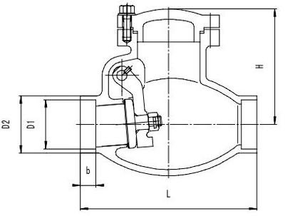 Криогенный обратный клапан T315DH50-150 PN40