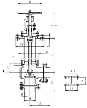 Криогенный запорный клапан угловой CCK T321DL65-80 PN40