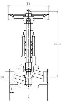 Криогенный игольчатый клапан CCK T325DB8-15 PN40