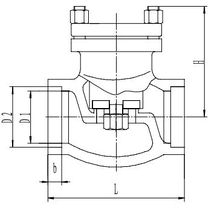 Криогенный обратный клапан T335DH10-200 PN40