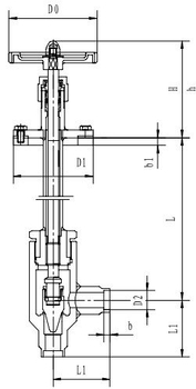 Криогенный запорный клапан угловой CCK T361DB10-15 PN64