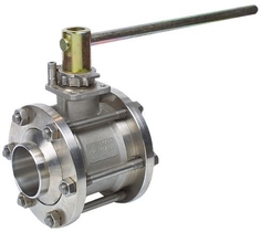 Трех корпусные шаровые краны Meca Inox серии PS4 BSP NPT DN80-100