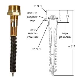 Внутренние &laquo;хлопковые&raquo; предохранительные клапаны для резервуаров ASME серии 7534
